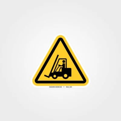 Triangle Forklift Label