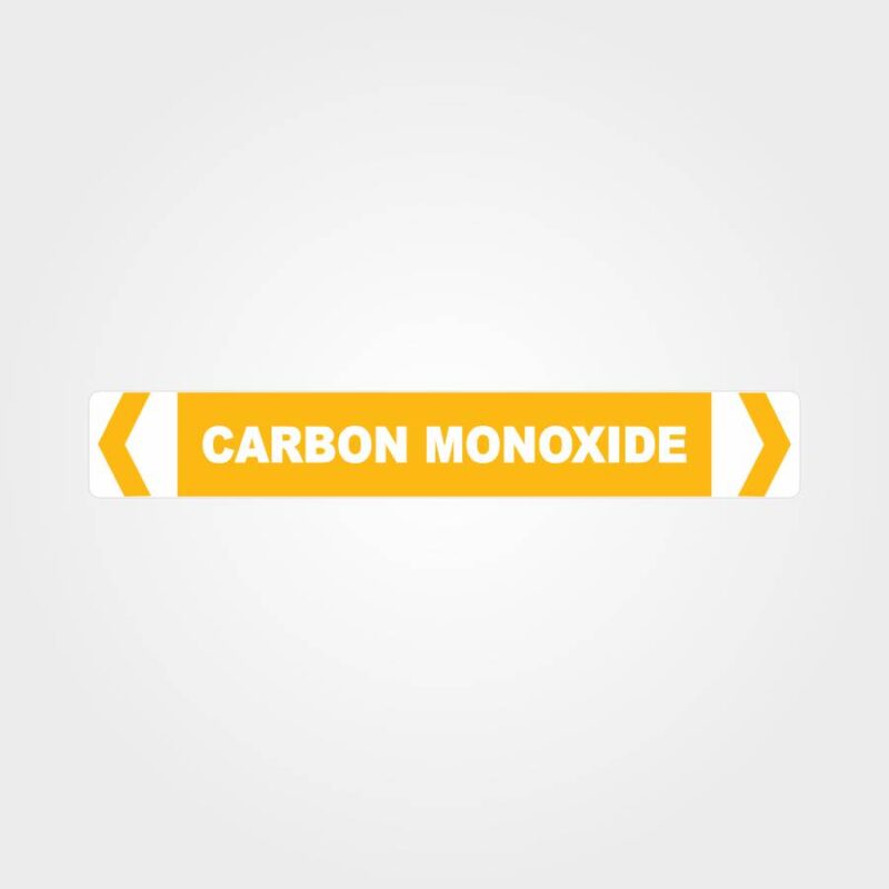 Carbon Monoxide Pipe Marker