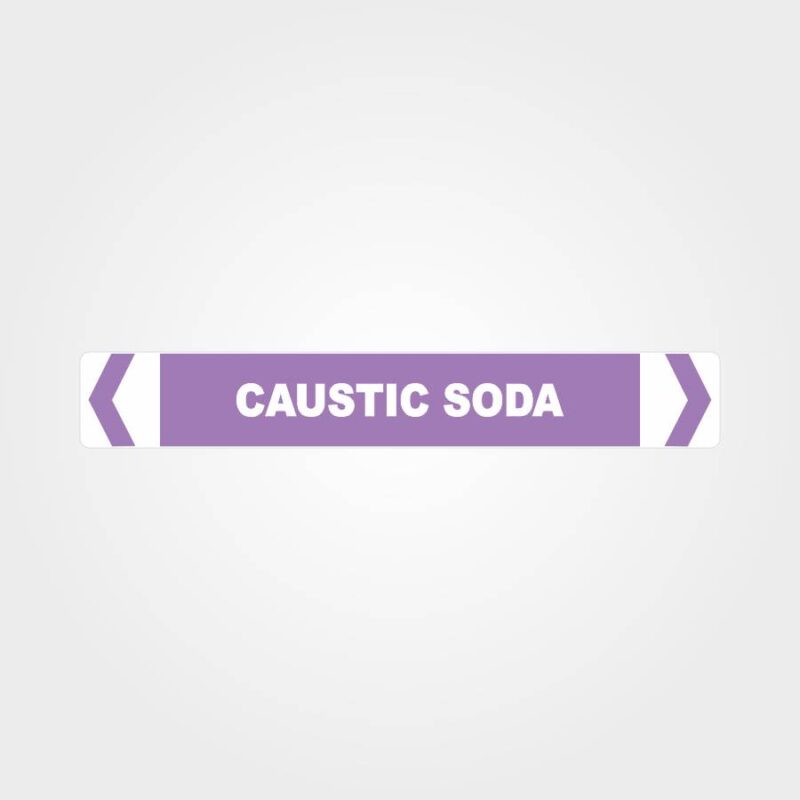 Caustic Soda Pipe Marker