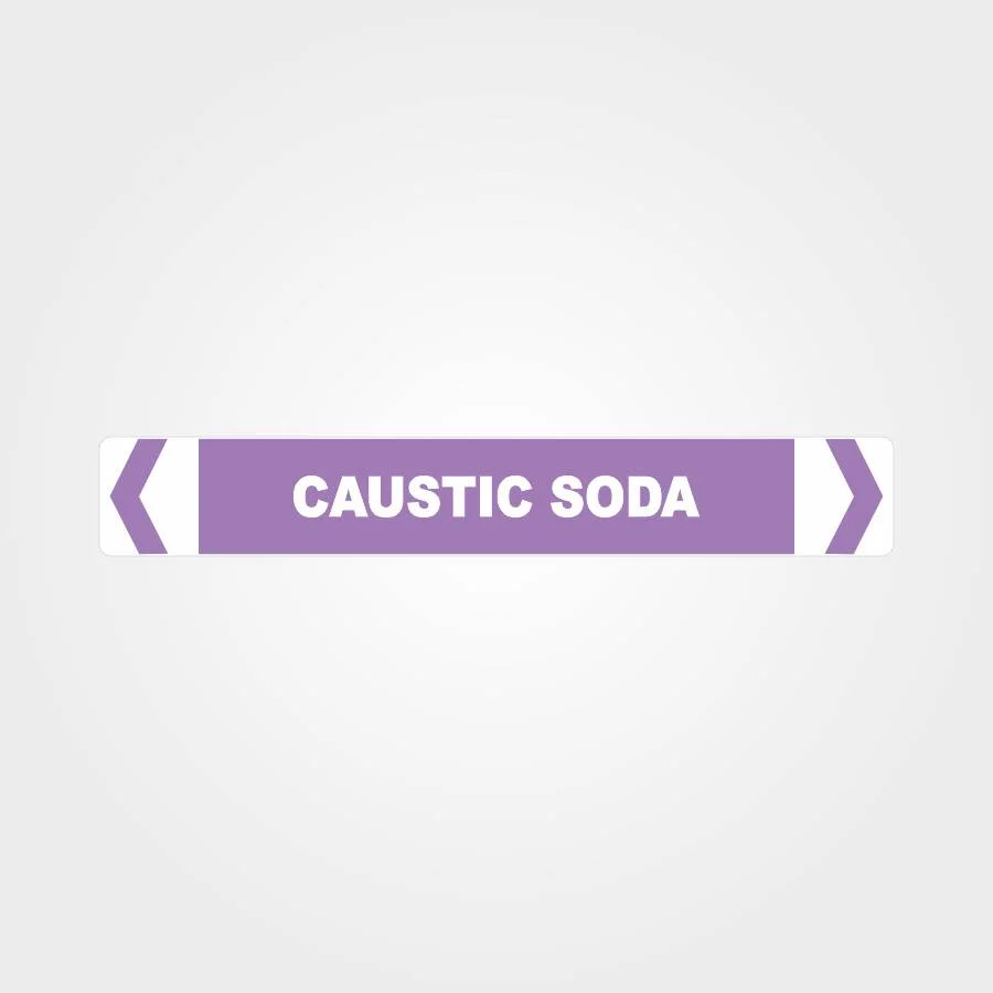 pipe_026 Caustic Soda Pipe Marker