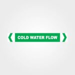 Cold Water Flow Pipe Marker