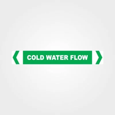 Cold Water Flow Pipe Marker