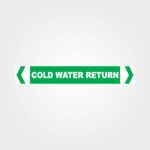Cold Water Return Pipe Marker