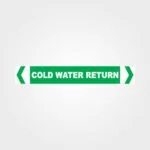 Cold Water Return Pipe Marker
