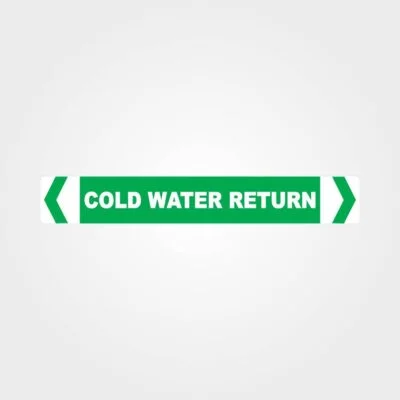 Cold Water Return Pipe Marker
