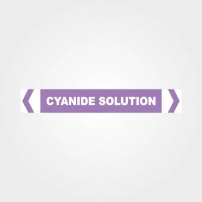 Cyanide Solution Pipe Marker