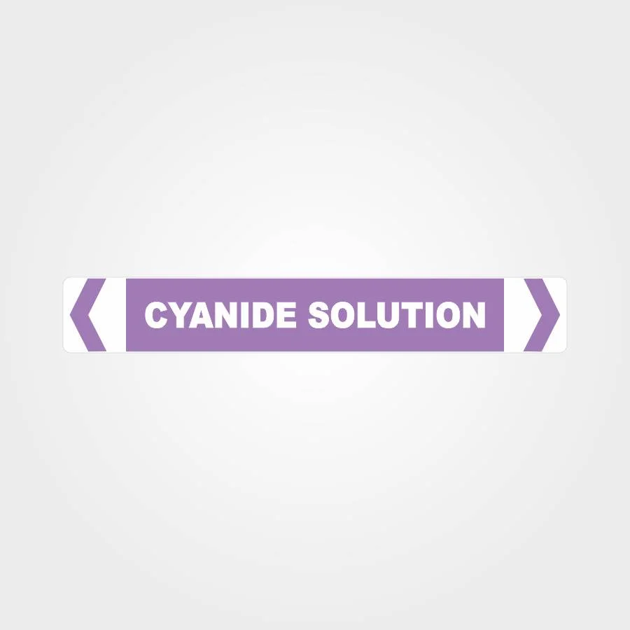 Cyanide Solution Pipe Marker
