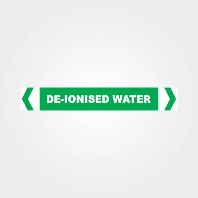 De-Ionised Water Pipe Marker