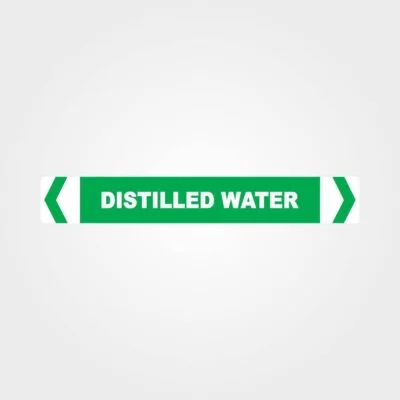 Distilled Water Pipe Marker
