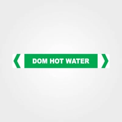 Dom Hot Water Pipe Marker