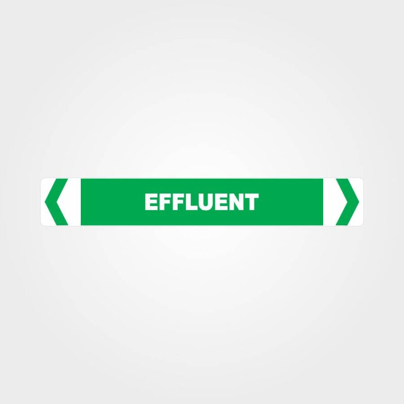 Effluent Pipe Marker - Green Pipe marker