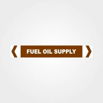 Fuel Oil Supply Pipe Marker