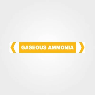 Gaseous Ammonia Pipe Marker