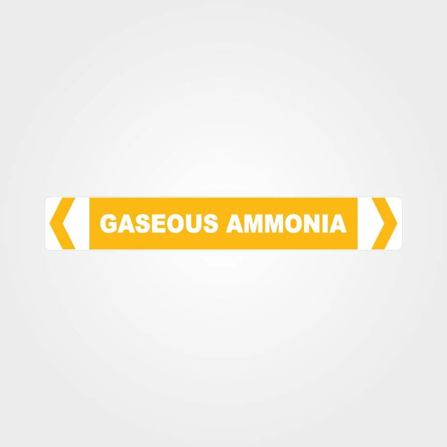 Gaseous Ammonia Pipe Marker