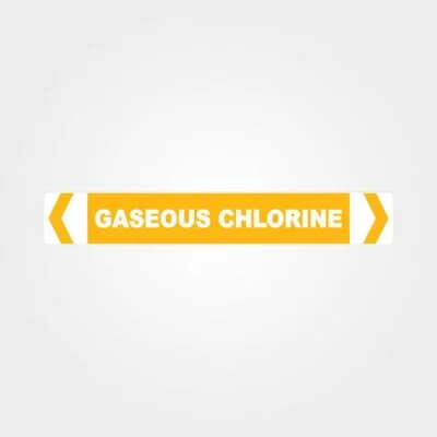 Gaseous Chlorine Pipe Marker