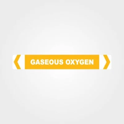 Gaseous Oxygen Pipe Marker