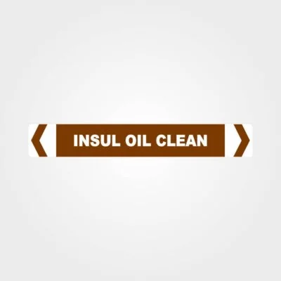 Insul Oil Clean Pipe Marker