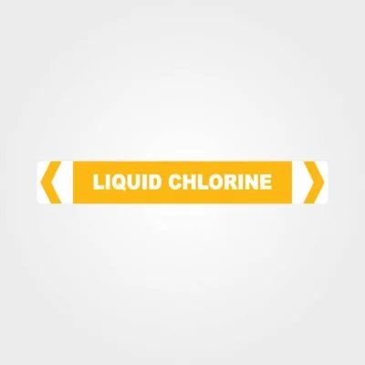 Liquid Chlorine Pipe Marker