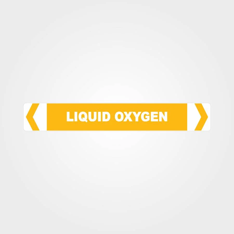 Liquid Oxygen Pipe Marker