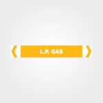 L.P. Gas Pipe Marker