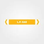 L.P. Gas Pipe Marker