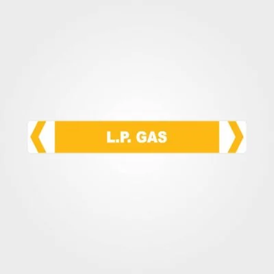 L.P. Gas Pipe Marker