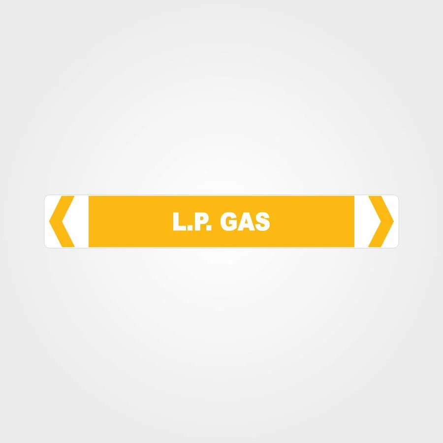 L.P. Gas Pipe Marker