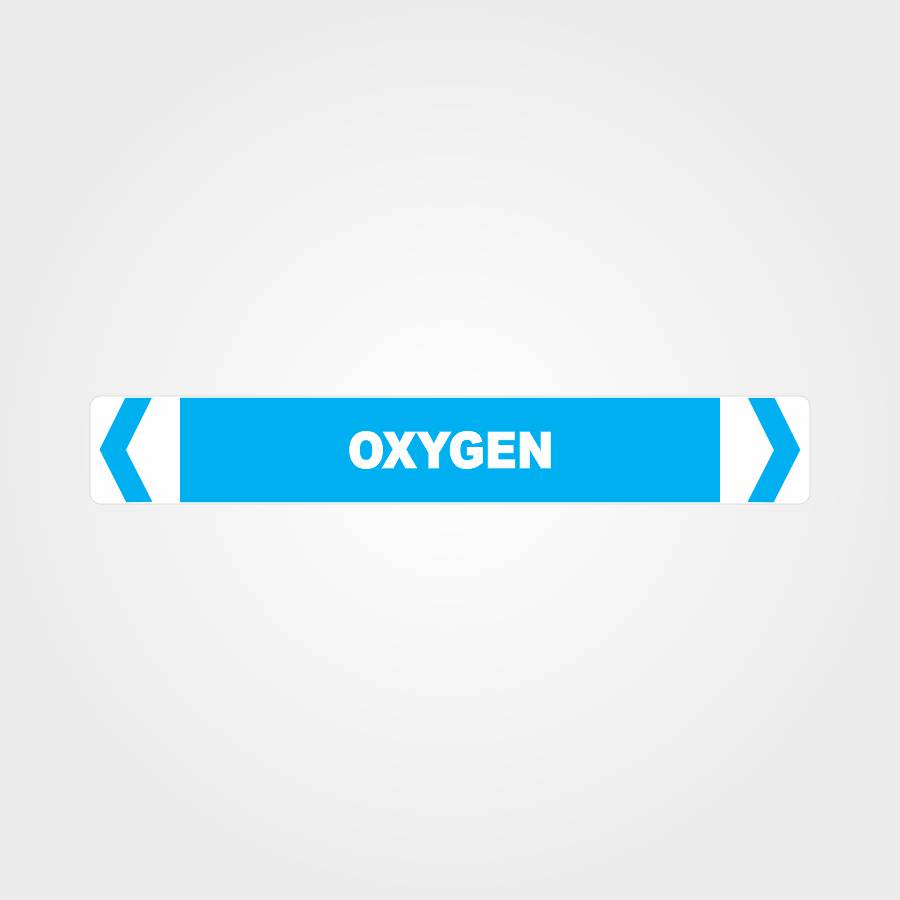 pipe_133_blue Oxygen Pipe Marker