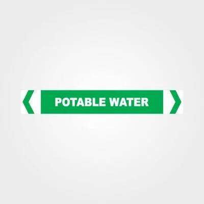 Potable Water Pipe Marker