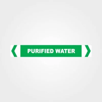 Purified Water Pipe Marker
