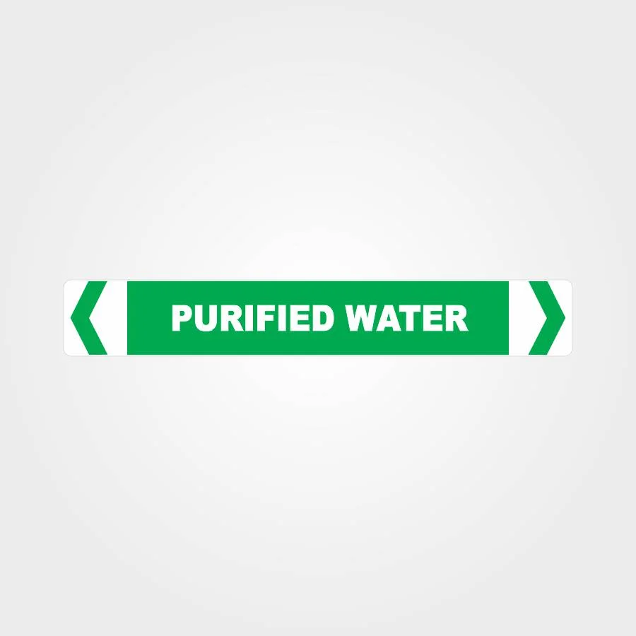 Purified Water Pipe Marker