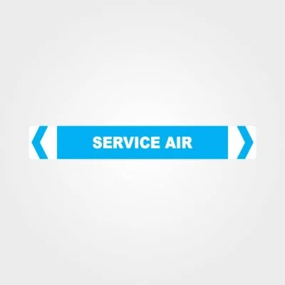 Service Air Pipe Marker