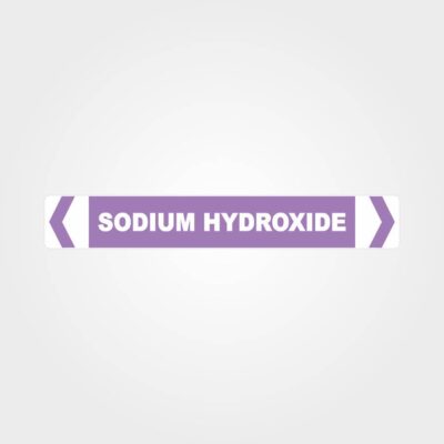 Sodium Hydroxide Pipe Marker