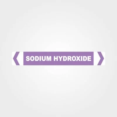 Sodium Hydroxide Pipe Marker