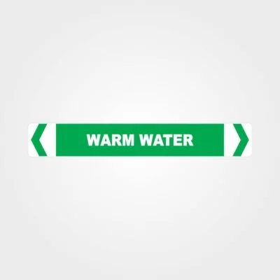 Warm Water Pipe Marker