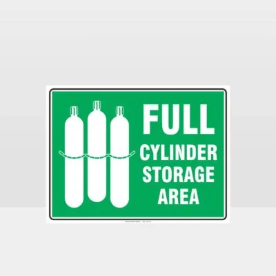 Full Cylinder Storage Area Sign