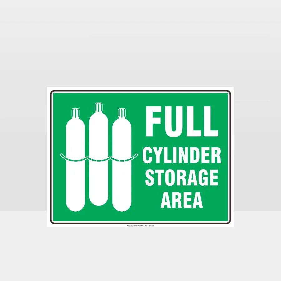 Full Cylinder Storage Area Sign