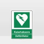 Te Reo Defibrillator Sign