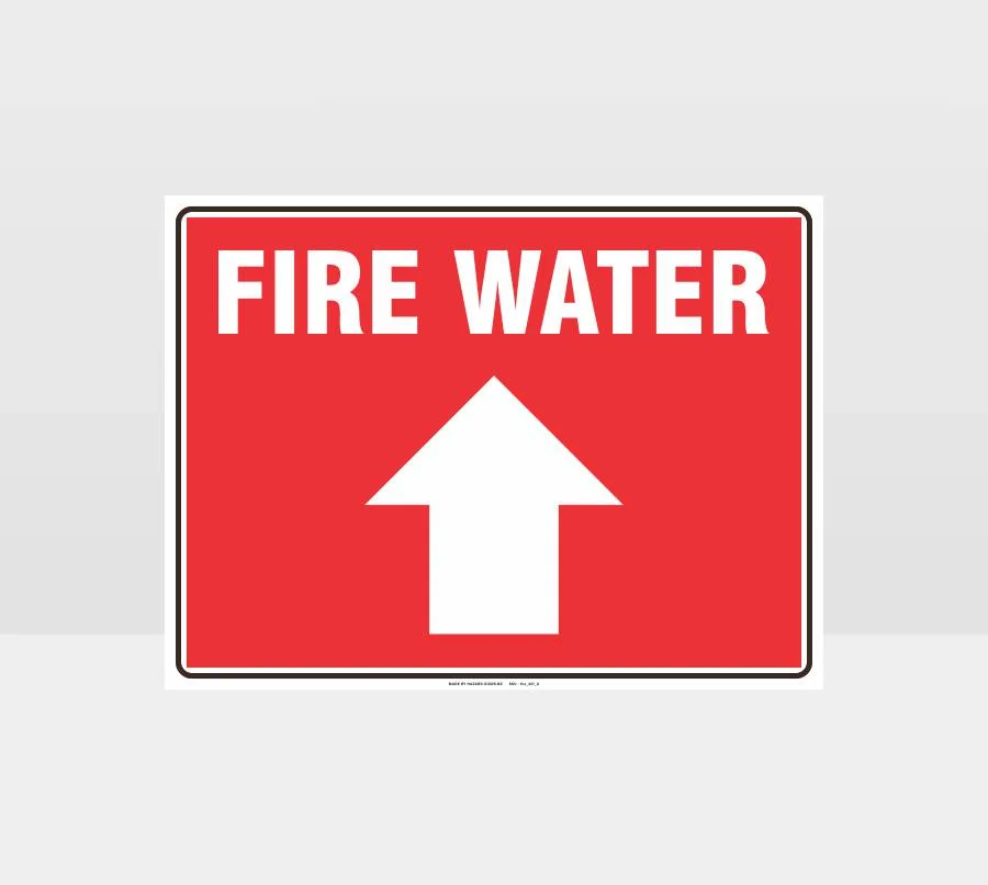 fire_307_U Fire Water Direction Sign