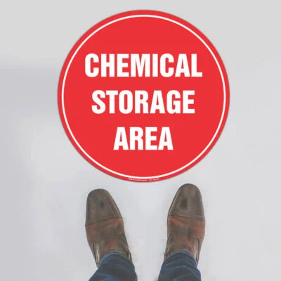 Chemical Storage Area Floor Sign