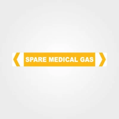 Spare Medical Gas Pipe Marker