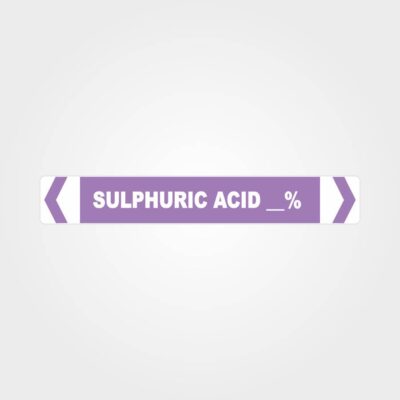 Sulphuric Acid Percent Pipe Marker