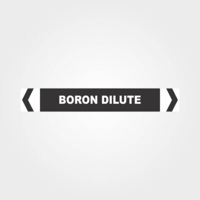 Boron Dilute Pipe Marker