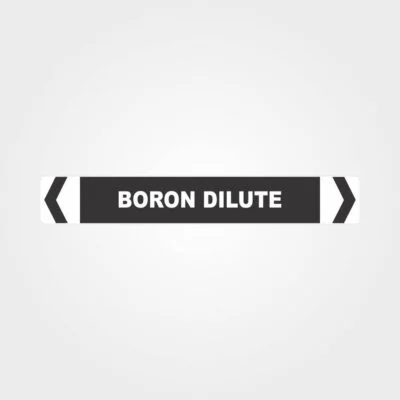 Boron Dilute Pipe Marker