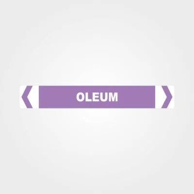 Oleum Pipe Marker