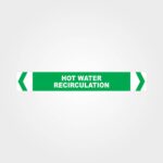 Hot Water Recirculation Pipe Marker