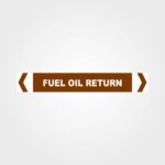 Fuel Oil Return Pipe Marker
