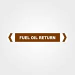 Fuel Oil Return Pipe Marker