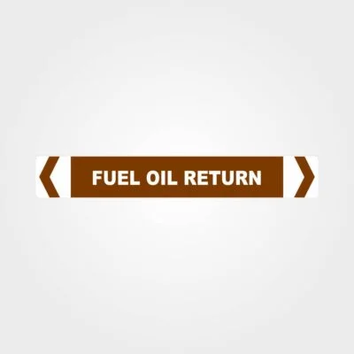 Fuel Oil Return Pipe Marker