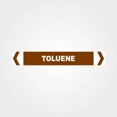 Toluene Pipe Marker